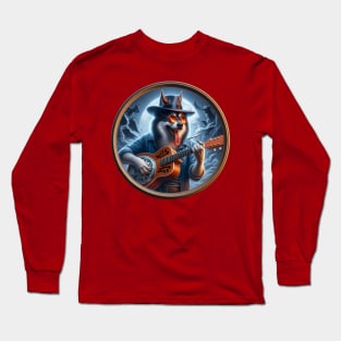 Blues dog: The devil at the crossroads Long Sleeve T-Shirt